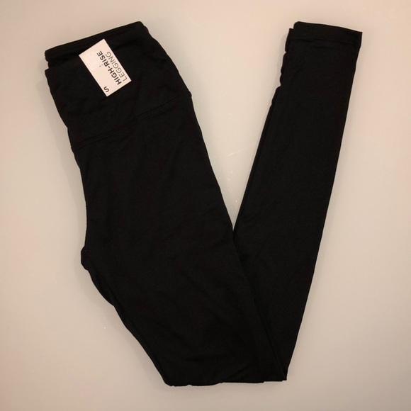 RUE21 Black High Waisted Super Soft Leggings - Picture 2 of 6